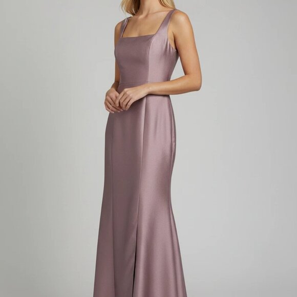 Bella Dresses & Skirts - Bella Dusty Rose Pink BB135 Maxi Sleeveless Formal Dress Size 10